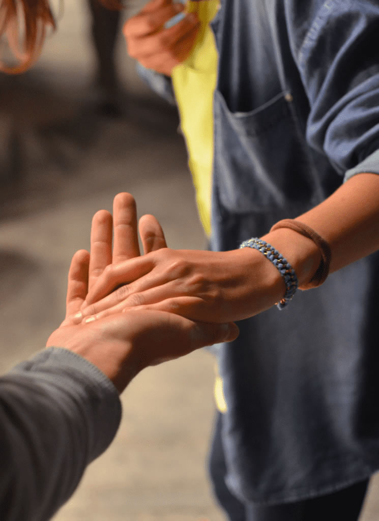 Taking a hand